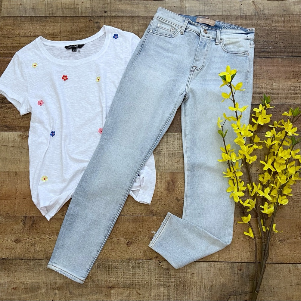 JEANS 7 for All Mankind Luxe Vintage High Waist Ankle Jeans Great Stretch